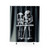 Retro Robot Robot At Work Futuristic Spaceman Robot Shower Curtain