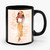 Hand Drawn Cute Girl Wearing Long Skirt With Flower Ceramic Mug