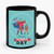 happy fathers day card super dad with kids Ceramic Mug