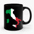 Italian Flag And Map Of Italy Ceramic Mug