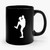 Baseball Pitcher Player Silhouette Ceramic Mug