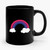 Bisexual Pride Flag Rainbow and Clouds Ceramic Mug