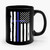 Blessed Are The Peacemakers Back The Blue Matthew 5 9 Thin Blue Line Support Law Enforcement Ceramic Mug