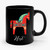 Dala Horse Swedish Dala Horse Mid Century Style Eames Era Hast Ceramic Mug