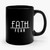 Faith Over Fear Oatmeal Cranberry Christian Ceramic Mug