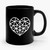 Geometric Love Heart Ceramic Mug