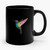 Hummingbird Geometric Hummingbird Low Poly Colourful Colibri Nursery Ceramic Mug