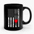 My Heart Belongs To A Crane Operator With Crane Hook And American Flag Crane Operator Ceramic Mug