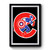 Captain America Meshed With The Chicago Cubs Logo Premium Poster