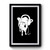 Cow Wearing Headphones Funny Dj Premium Poster
