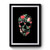 Floral Rose Skull Hipster Tumblr Dope Premium Poster