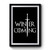 Game Of Thrones Winter Is Coming Logo Premium Poster