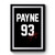 Liam Payne 93 Jersey Signature Premium Poster