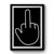 Middle Finger Funny Emoji Premium Poster