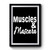Muscles And Mascara Workout Inspiration Premium Poster