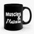 Muscles And Mascara Workout Inspiration Ceramic Mug