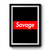 Savage Red Box Logo Premium Poster