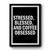 Stressed Blessed And Coffee Obsessed Premium Poster
