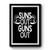Suns Out Guns Out Flexing Hands Premium Poster