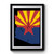 Arizona State Flag Distressed 1 Premium Poster