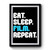 Eat Sleep Film Repeat Premium Poster