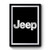 Silver Jeep Logo Premium Poster
