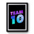 Team 10 Logo Jake Paul Merch Galaxy Premium Poster