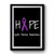 Hope Ribbon For Cystic Fibrosis Awareness Premium Poster