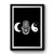 Moon Hamsa-Hand Yin Yang Premium Poster