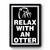 Relax With An Otter Premium Poster
