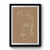 Woman Face Line Premium Poster