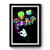 Alien Mickey mouse smoke Premium Poster