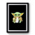 Baby Yoda Hug Cat Premium Poster