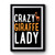 Crazy Giraffe Lady Premium Poster