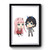 Hiro And Zero Two They Look So Cute Together Premium Poster