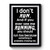 I Don't Run Premium Poster