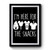 im here for the snacks Premium Poster