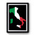 Italian Flag And Map Of Italy Premium Poster