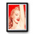 Marilyn Monroe On Red Velvet Premium Poster