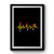 Music Pulse Heartbeat Notes Clef Frequency Wave Sound Festival Premium Poster