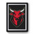Red Bull Head Mascot Vector Premium Poster