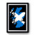 Scottish Flag And Map Of Scotland Premium Poster