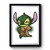 Stitch Yoda Premium Poster