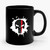 Thin Red Line Skull Ceramic Mug