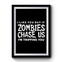 Zombie Chase Us The Walking Dead Art Vintage Premium Poster