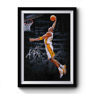 Kobe Bryant Wearing Philadelphia Eagles Jersey Premium Poster