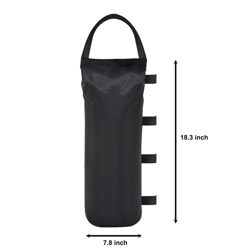 Color: Black, quantity: 1PC - Portable Outdoor Tent Single-tube Sandbag Bag Q119-CJLY118018101AZ