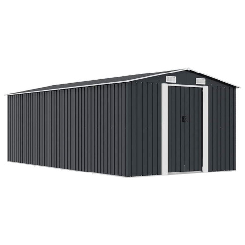 Garden Shed 101.2"x192.5"x71.3" Metal Anthracite A949-143350