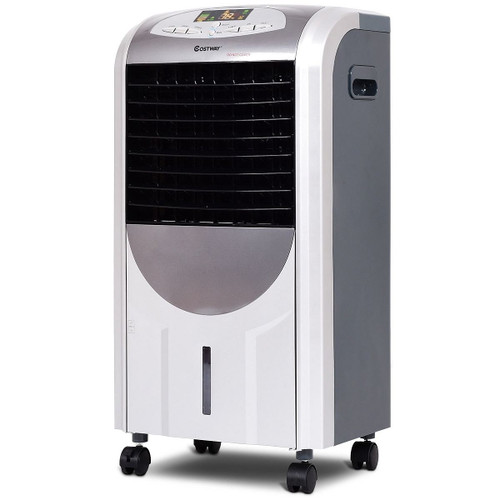 Portable Air Cooler Fan with Heater and Humidifier Function - Color: Gray D681-EP23664
