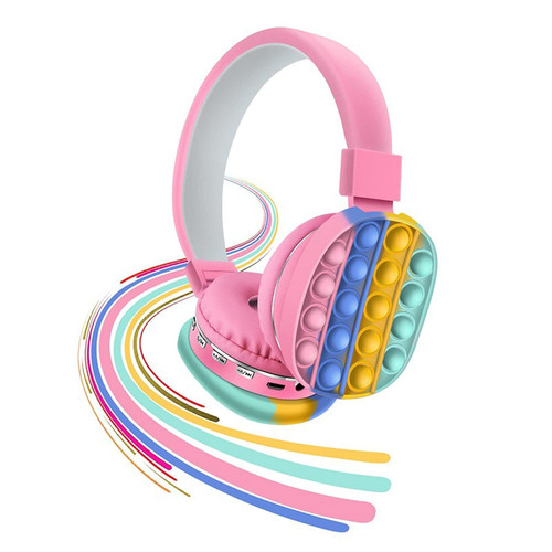 Fidget Headphones Kids Toy Headset, Wireless Bluetooth Headphone Pop Bubble On-Ear Headphone Fidget T575-V0671300592